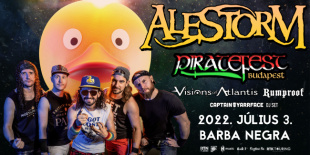 Piratefest: Alestorm, Vision Of Atlantis, Rumproof a Barba Negra-ban